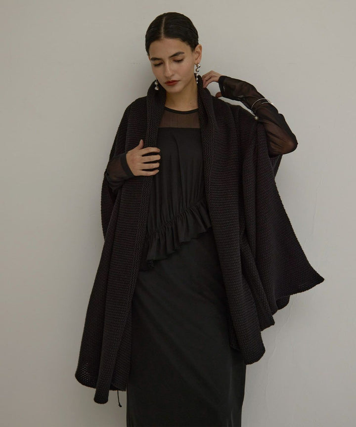 Mesh Sheer Frill Dress