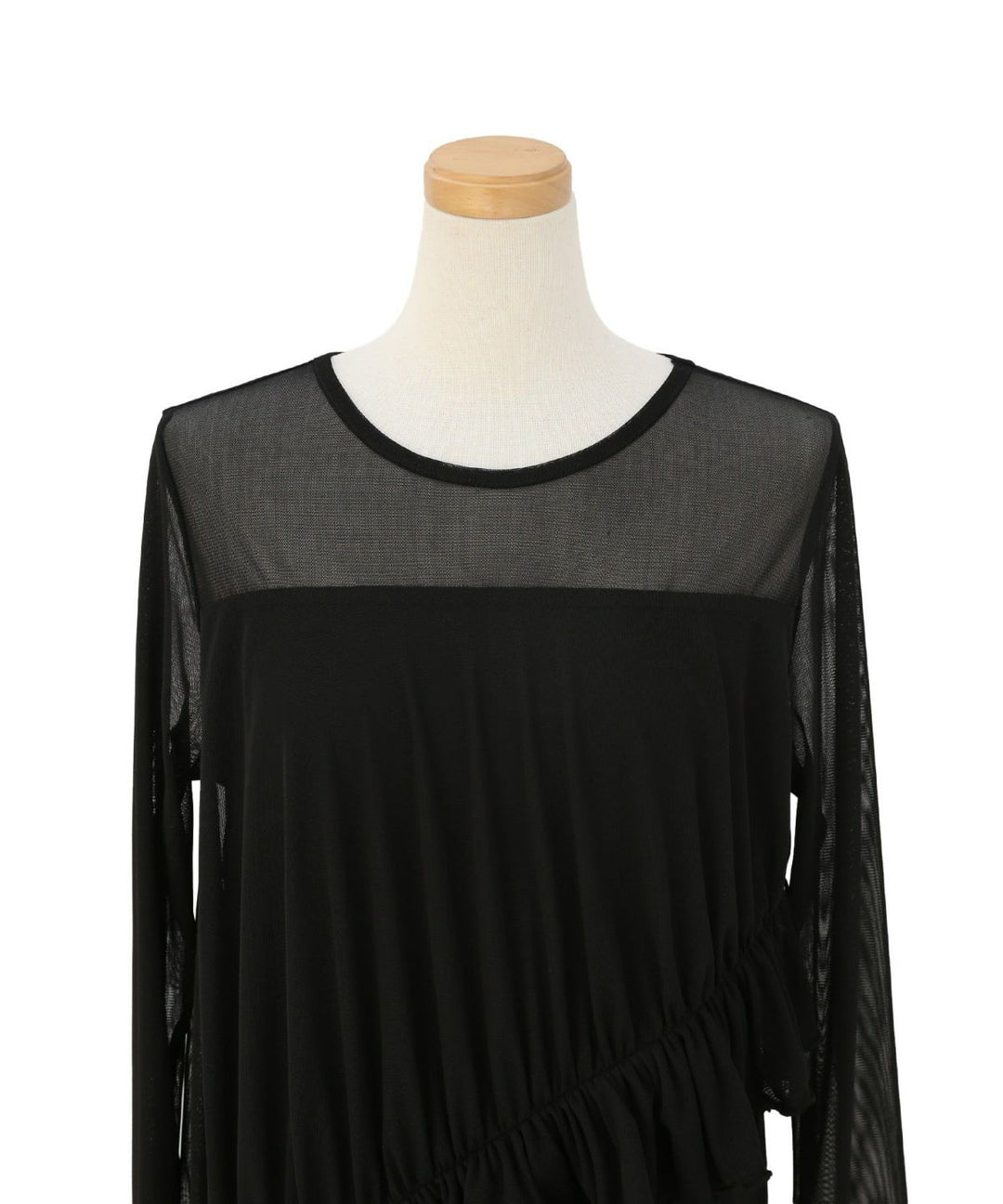Mesh Sheer Frill Dress