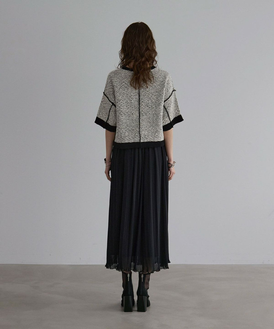 Pleat Ruffle Mellow Skirt
