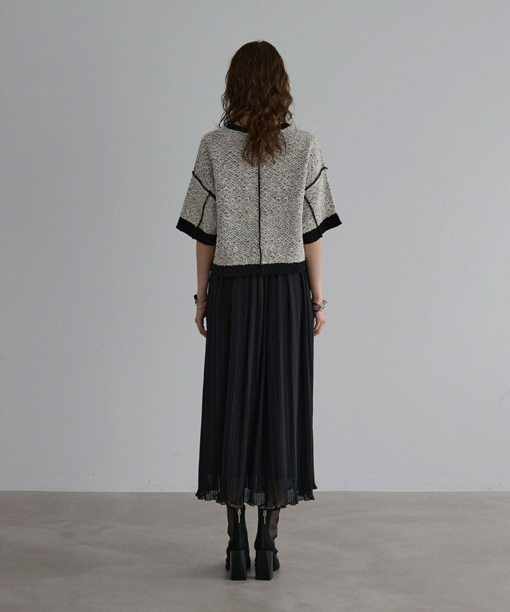 Pleat Ruffle Mellow Skirt