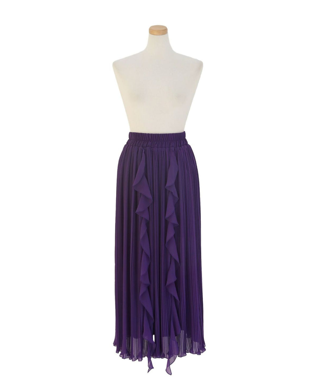 Pleat Ruffle Mellow Skirt