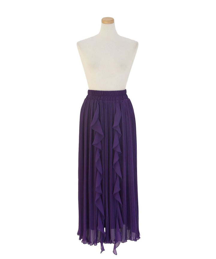 Pleat Ruffle Mellow Skirt