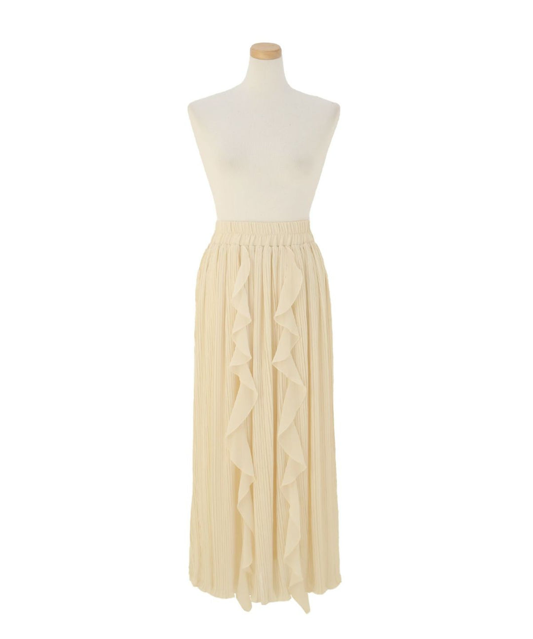 Pleat Ruffle Mellow Skirt