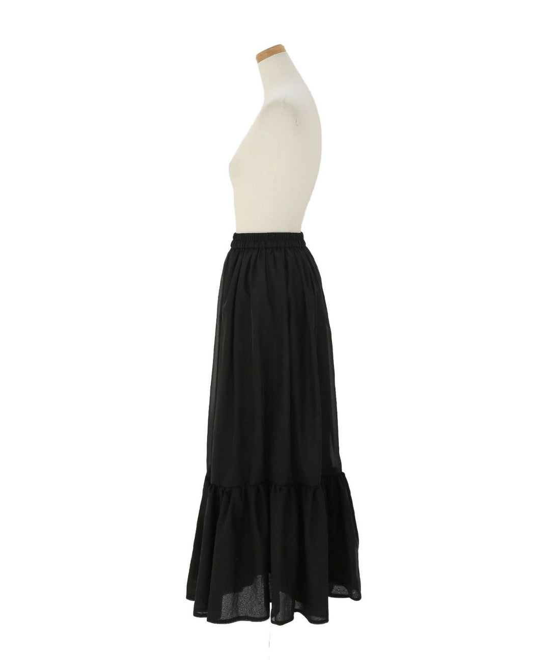 Sheer Organdy Gather Skirt