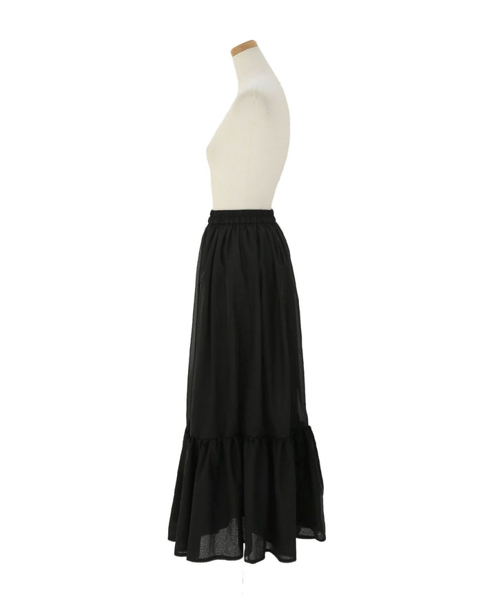 Sheer Organdy Gather Skirt