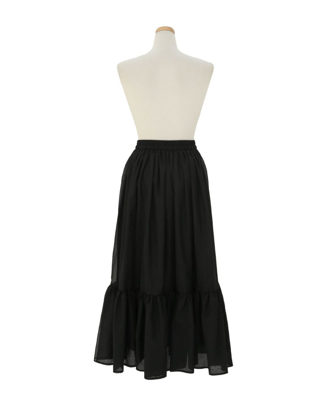 Sheer Organdy Gather Skirt