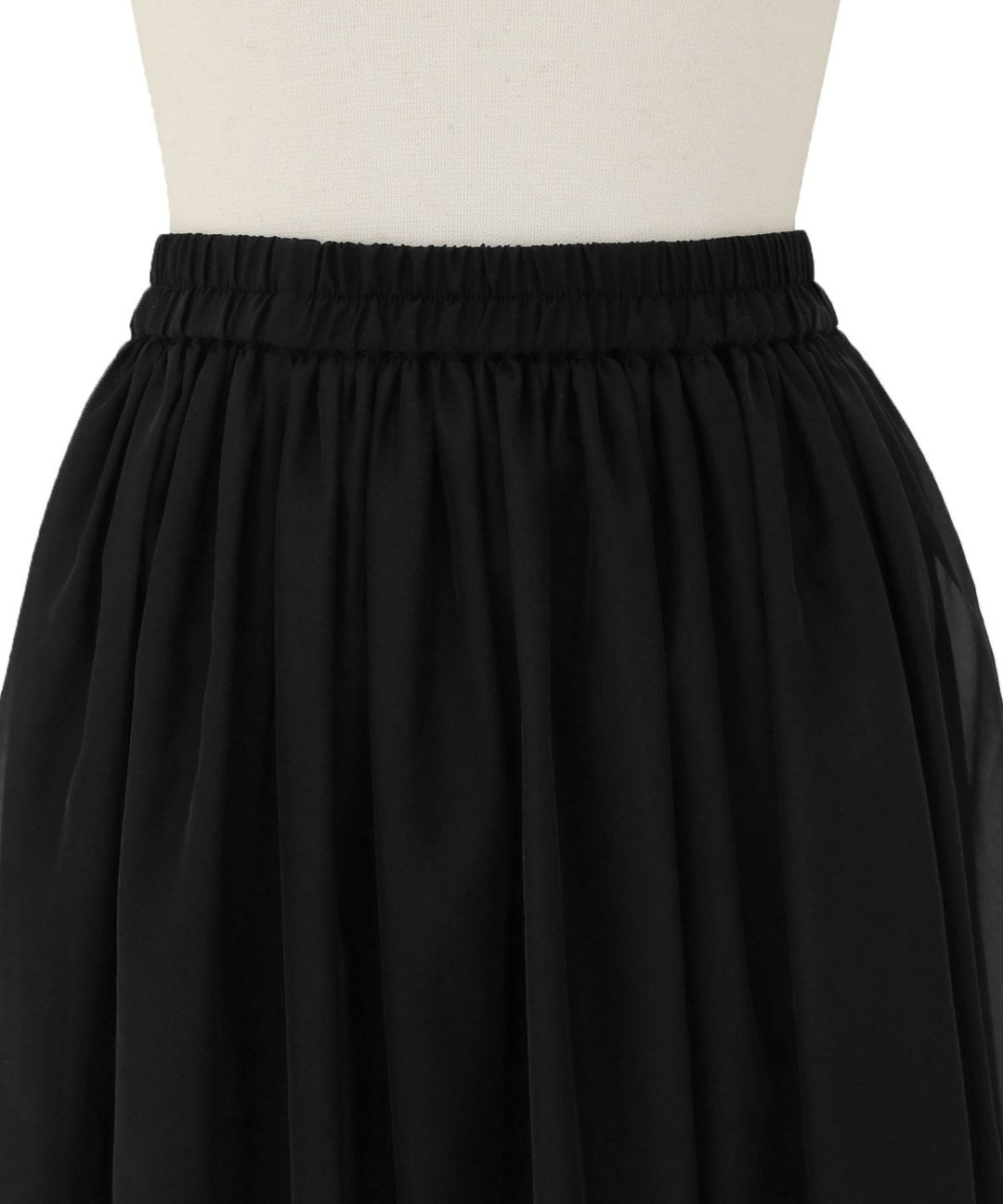 Sheer Organdy Gather Skirt