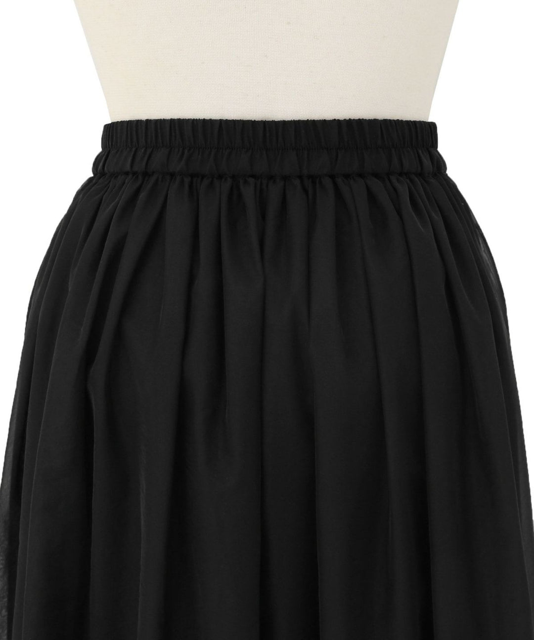 Sheer Organdy Gather Skirt