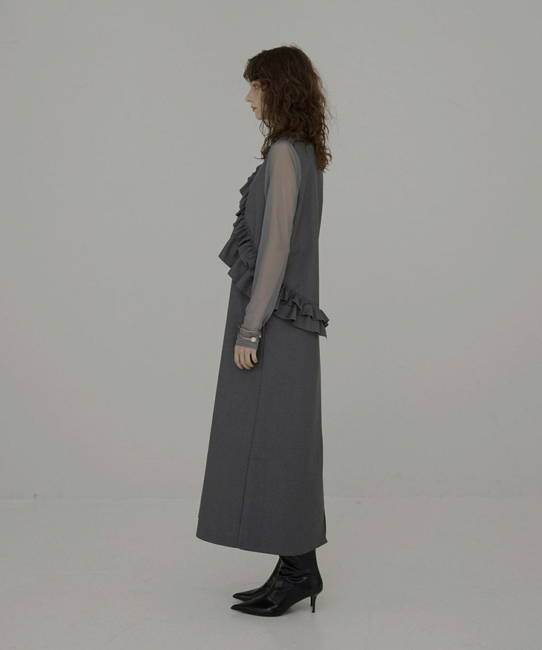 Manish Twill Frill Dress