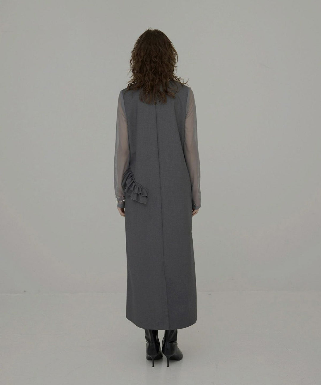 Manish Twill Frill Dress