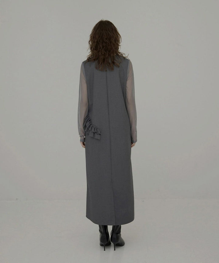 Manish Twill Frill Dress