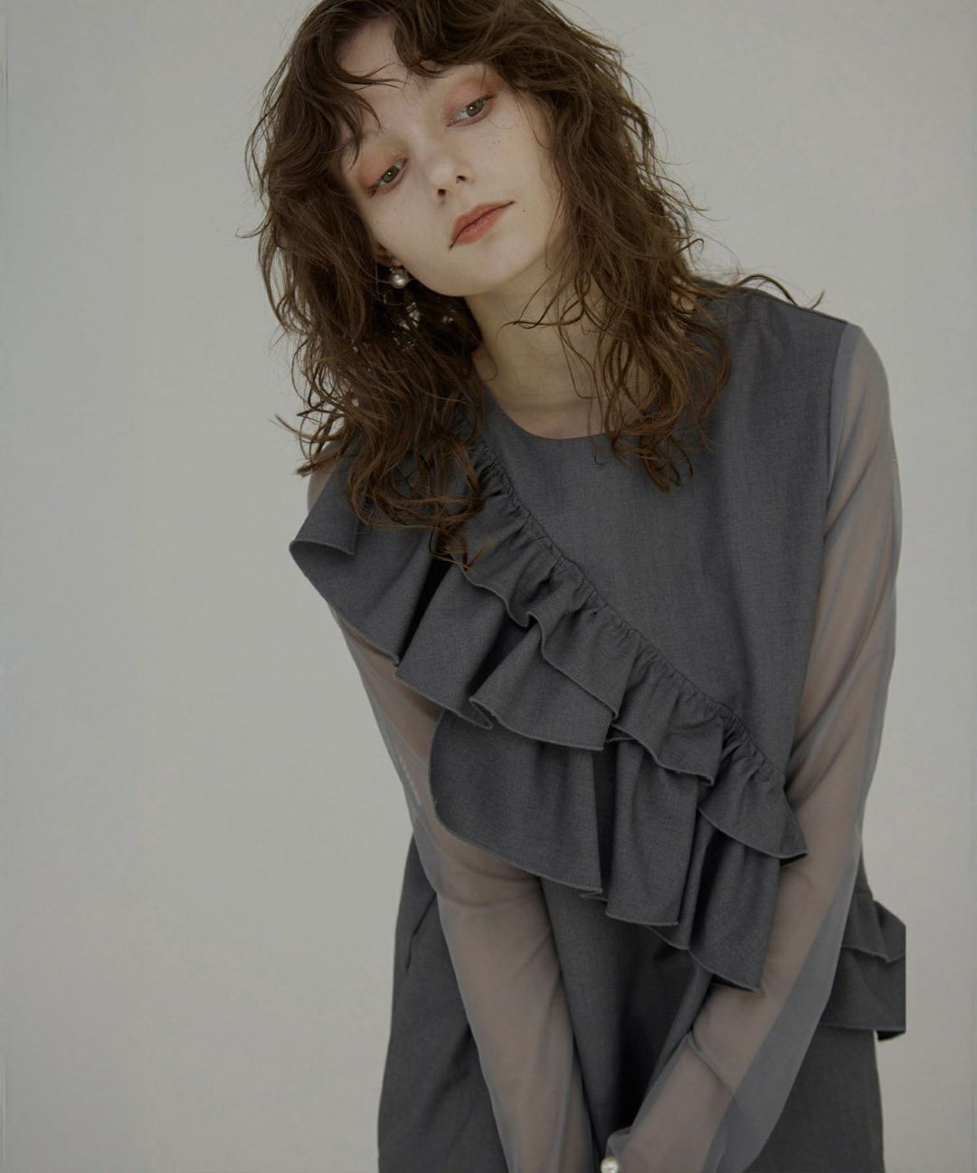 Manish Twill Frill Dress