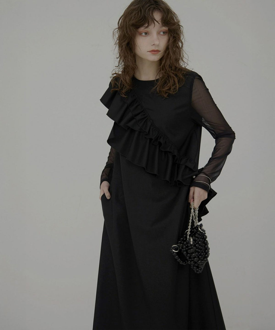 Manish Twill Frill Dress