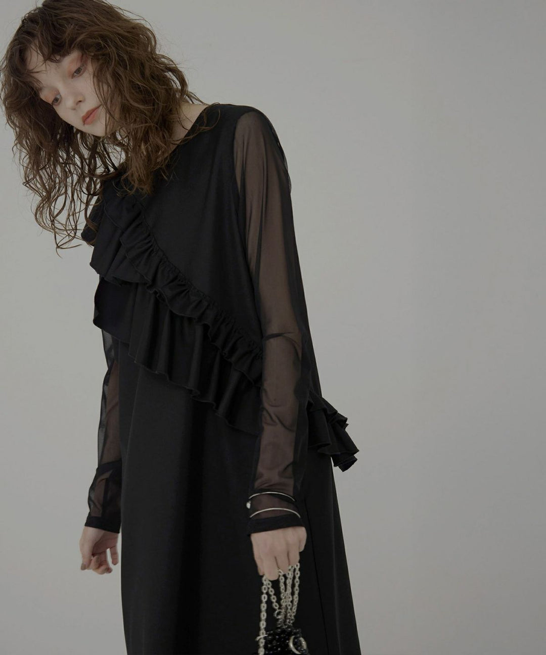 Manish Twill Frill Dress