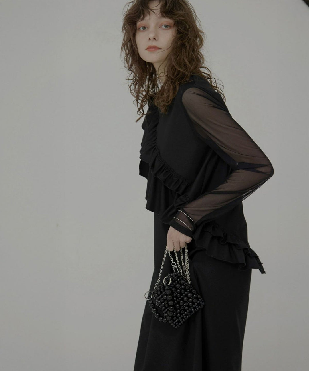 Manish Twill Frill Dress