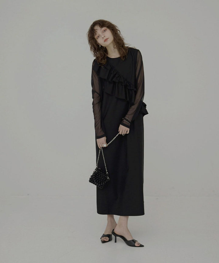 Manish Twill Frill Dress