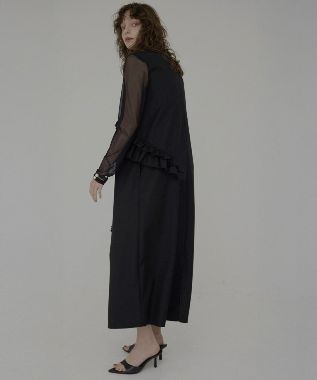 Manish Twill Frill Dress