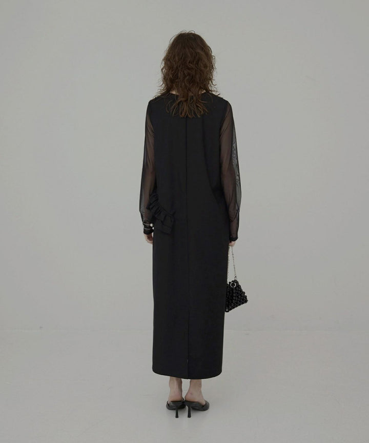 Manish Twill Frill Dress