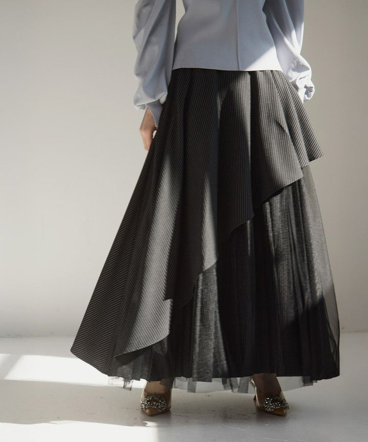 【YUKKO SPECIAL COLLABORATION】DOUBLE LAYER MANISH SKIRT