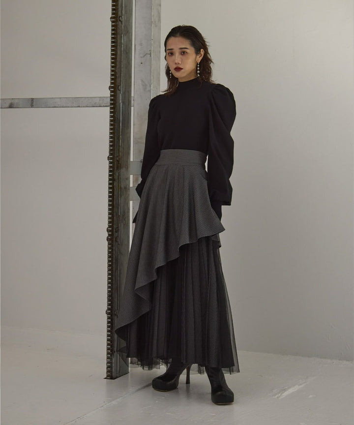 【YUKKO SPECIAL COLLABORATION】DOUBLE LAYER MANISH SKIRT
