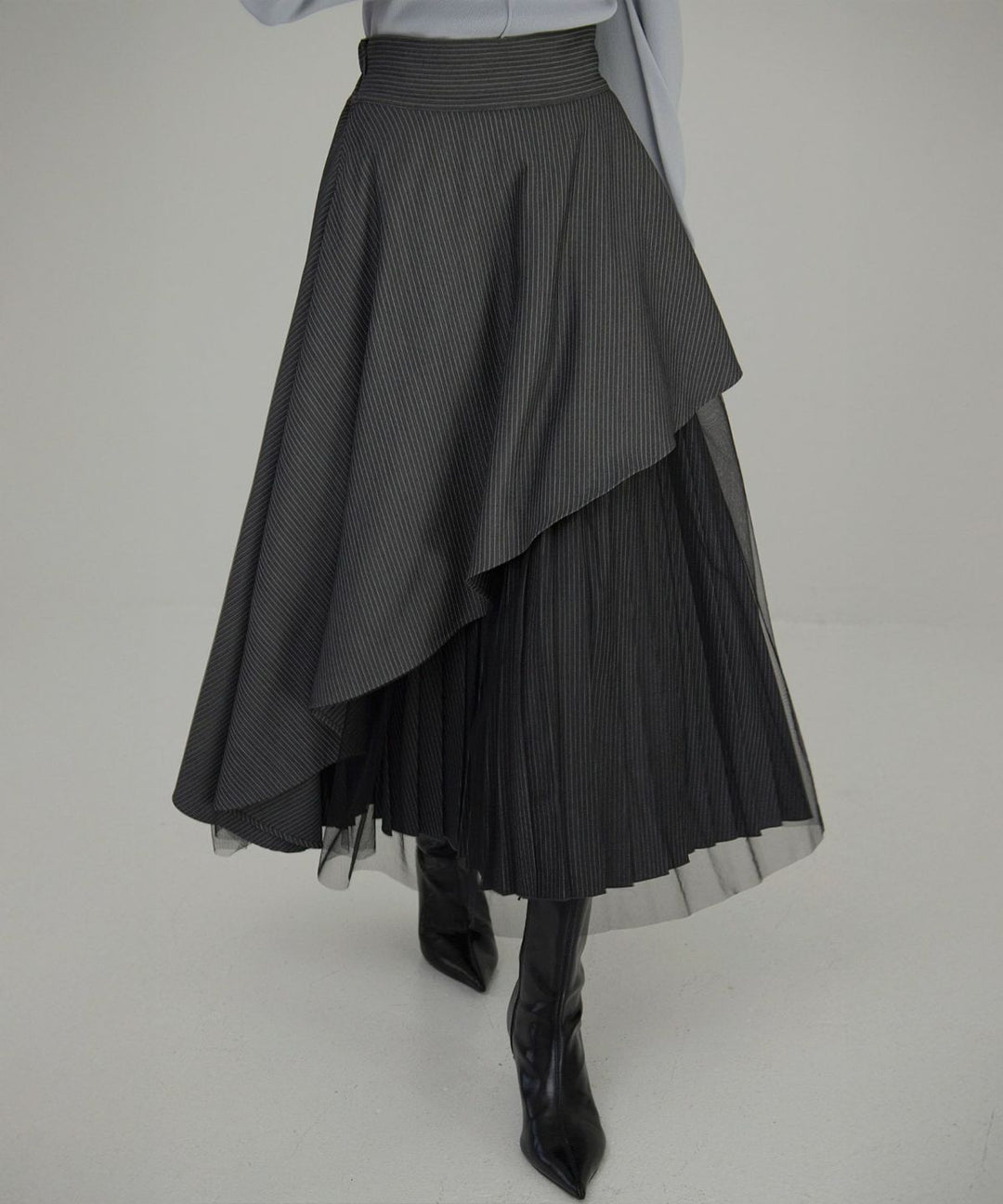 【YUKKO SPECIAL COLLABORATION】DOUBLE LAYER MANISH SKIRT