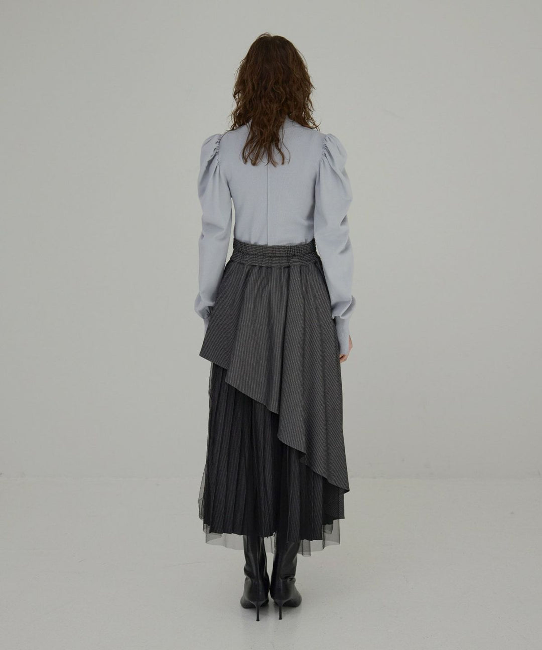 【YUKKO SPECIAL COLLABORATION】DOUBLE LAYER MANISH SKIRT