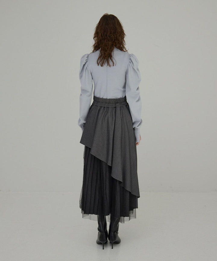 【YUKKO SPECIAL COLLABORATION】DOUBLE LAYER MANISH SKIRT