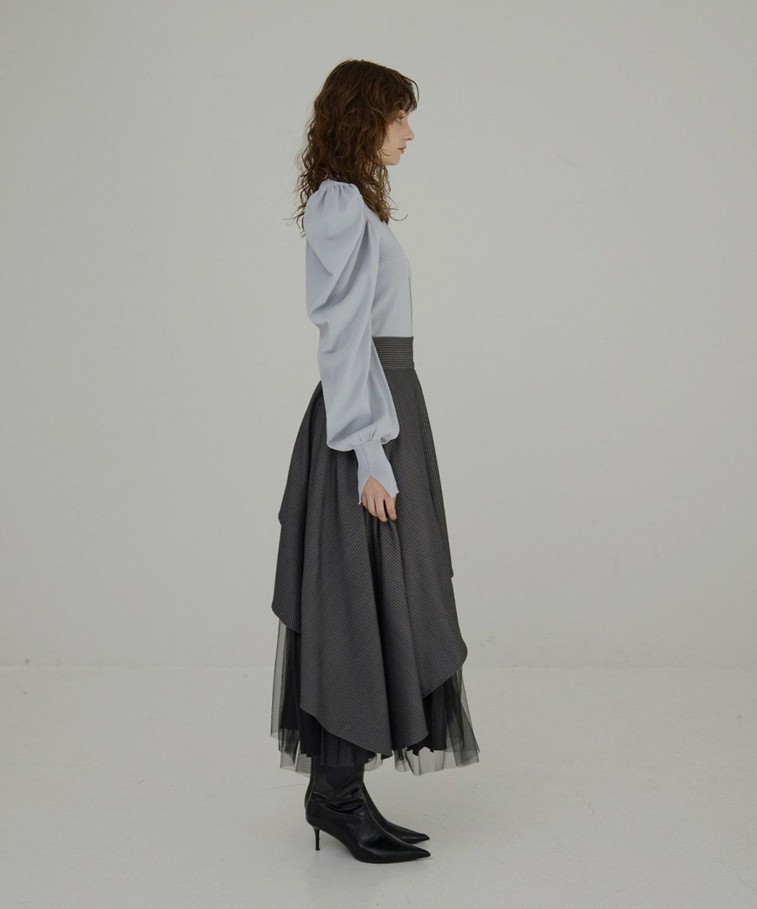 【YUKKO SPECIAL COLLABORATION】DOUBLE LAYER MANISH SKIRT