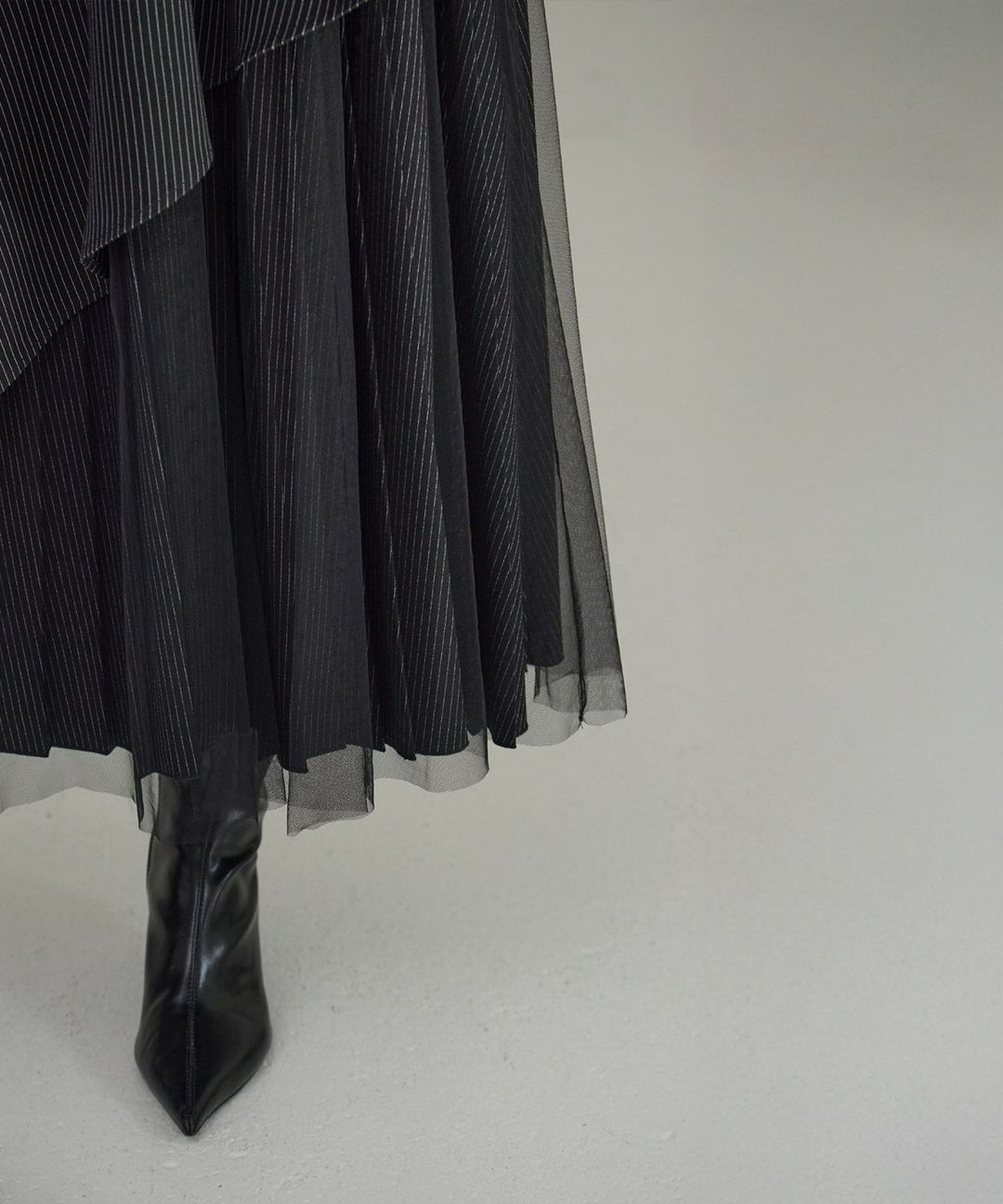 【YUKKO SPECIAL COLLABORATION】DOUBLE LAYER MANISH SKIRT