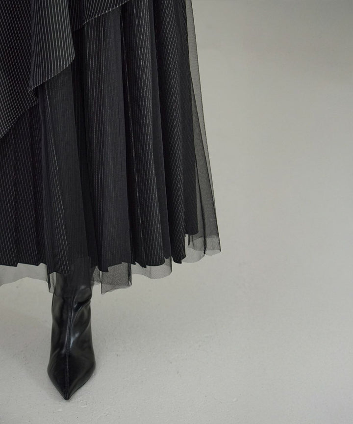 【YUKKO SPECIAL COLLABORATION】DOUBLE LAYER MANISH SKIRT