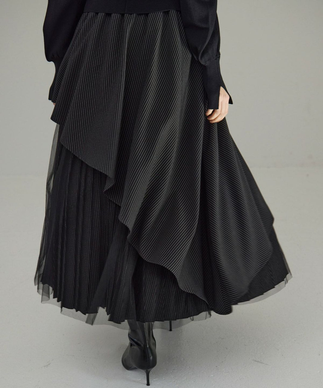 【YUKKO SPECIAL COLLABORATION】DOUBLE LAYER MANISH SKIRT