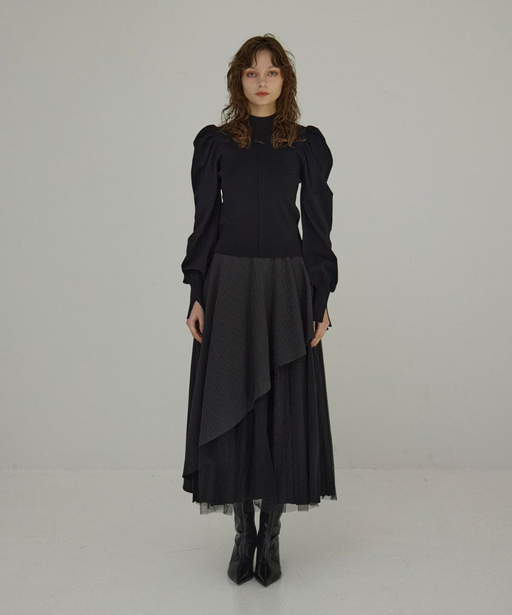 【YUKKO SPECIAL COLLABORATION】DOUBLE LAYER MANISH SKIRT
