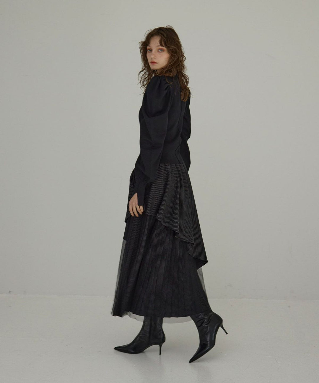 【YUKKO SPECIAL COLLABORATION】DOUBLE LAYER MANISH SKIRT