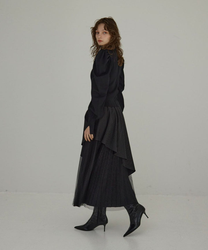 【YUKKO SPECIAL COLLABORATION】DOUBLE LAYER MANISH SKIRT