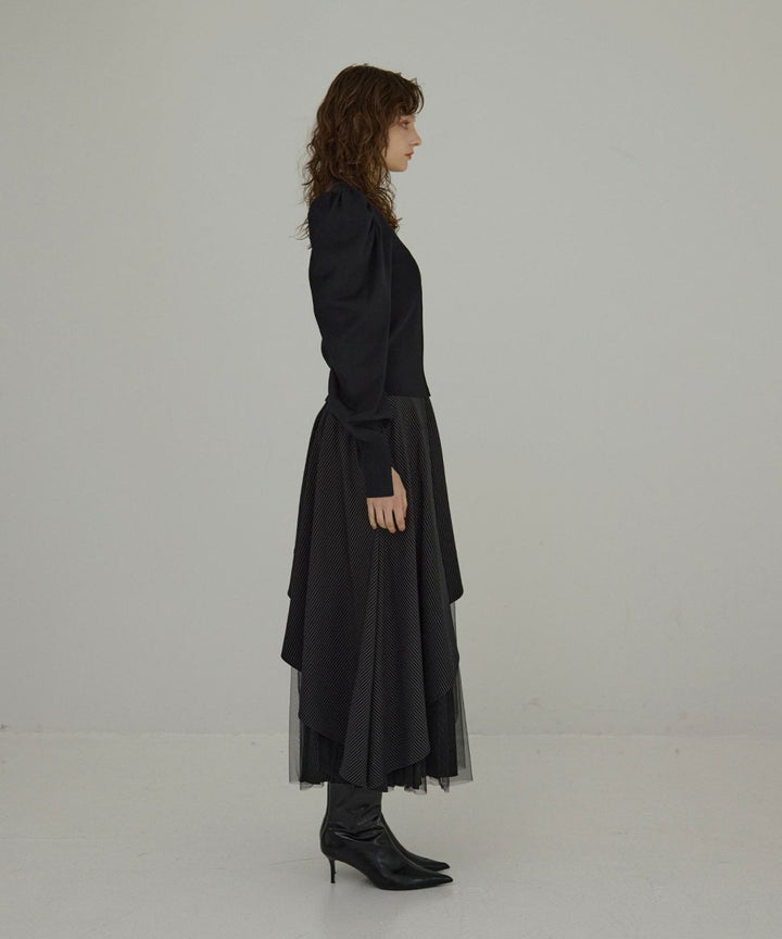 【YUKKO SPECIAL COLLABORATION】DOUBLE LAYER MANISH SKIRT