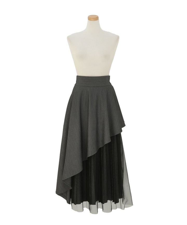 【YUKKO SPECIAL COLLABORATION】DOUBLE LAYER MANISH SKIRT
