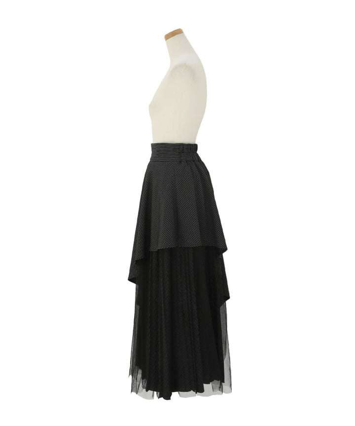 【YUKKO SPECIAL COLLABORATION】DOUBLE LAYER MANISH SKIRT