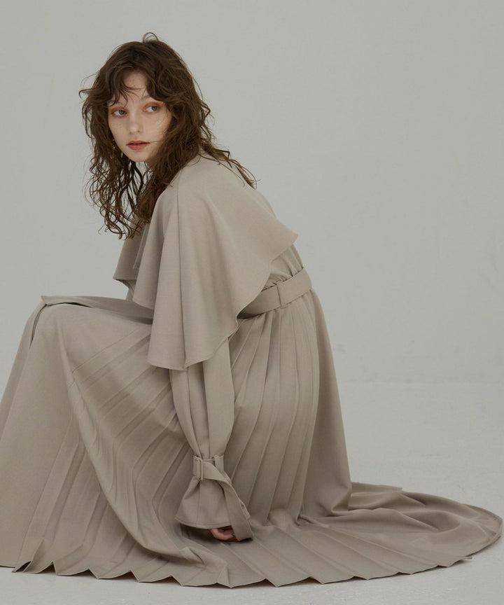 【YUKKO SPECIAL COLLABORATION】CAPE TRENCH DRESS