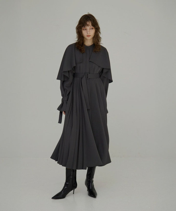【YUKKO SPECIAL COLLABORATION】CAPE TRENCH DRESS