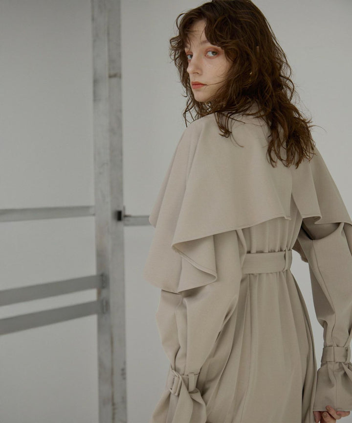 【YUKKO SPECIAL COLLABORATION】CAPE TRENCH DRESS