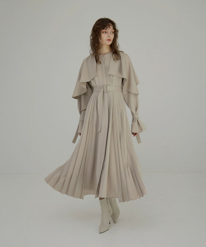 【YUKKO SPECIAL COLLABORATION】CAPE TRENCH DRESS