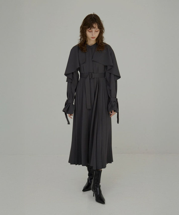 【YUKKO SPECIAL COLLABORATION】CAPE TRENCH DRESS