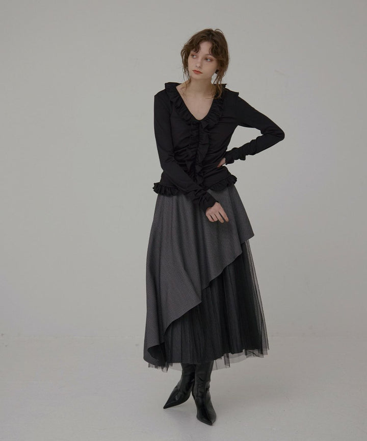 Gather Frill Mellow Tops