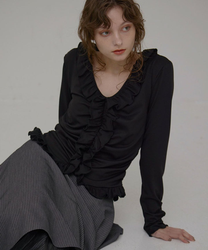Gather Frill Mellow Tops