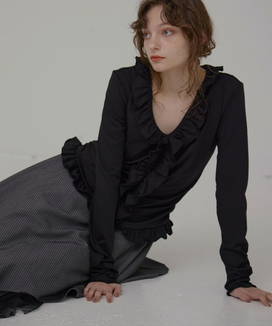Gather Frill Mellow Tops