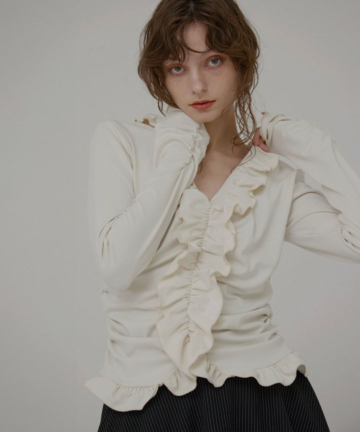Gather Frill Mellow Tops