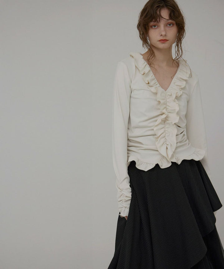 Gather Frill Mellow Tops