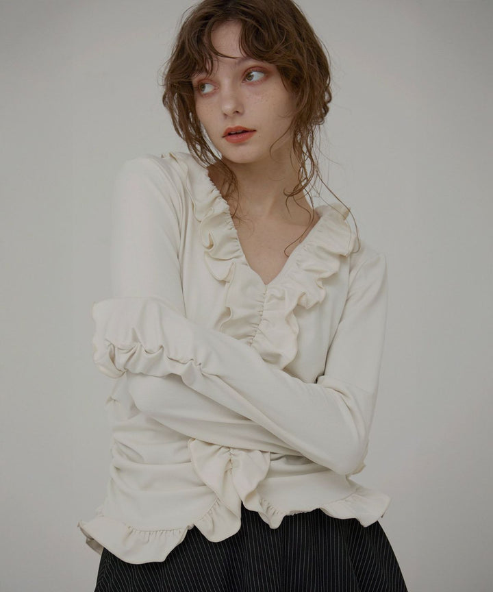Gather Frill Mellow Tops