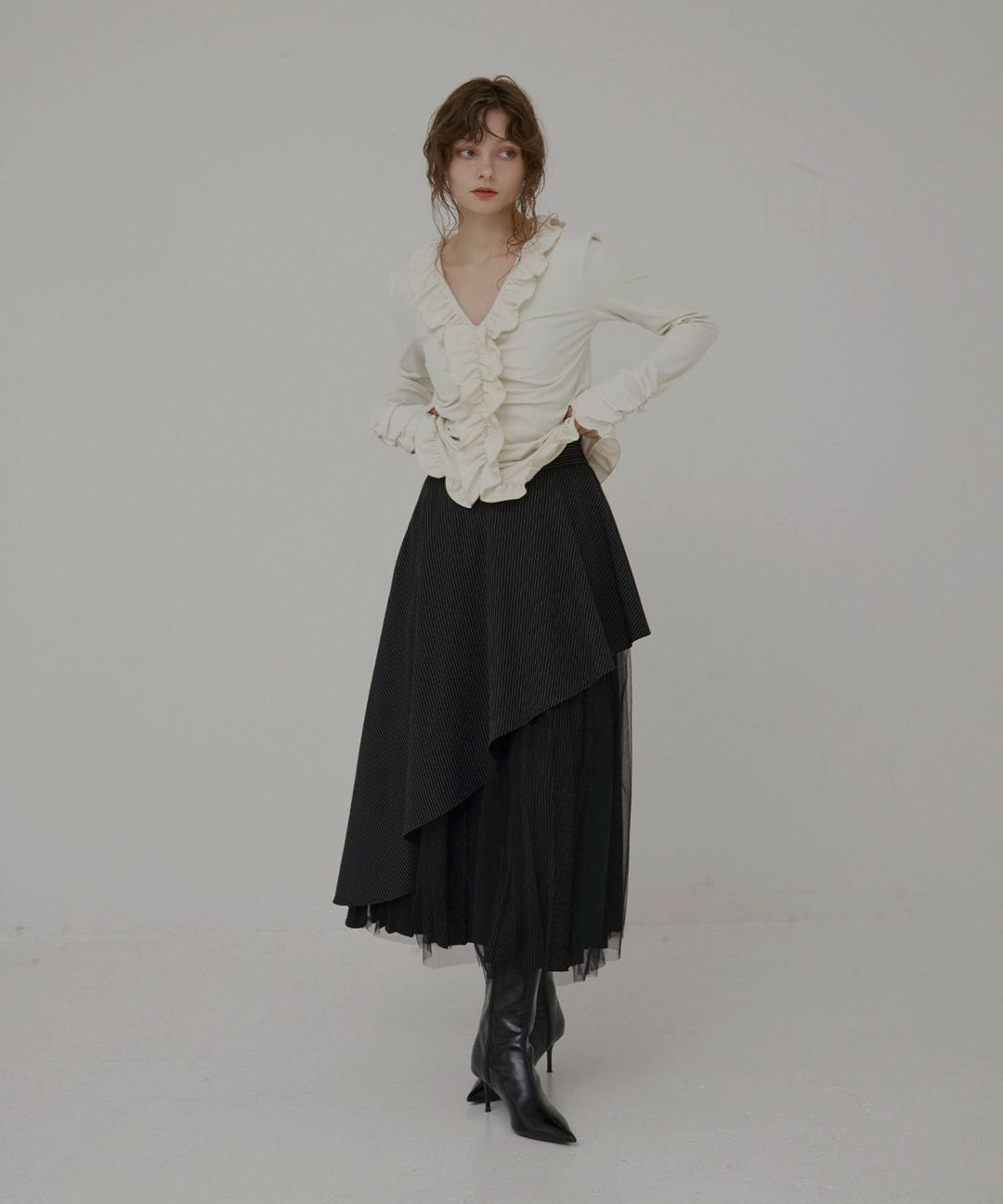Gather Frill Mellow Tops