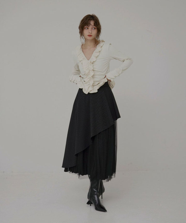Gather Frill Mellow Tops